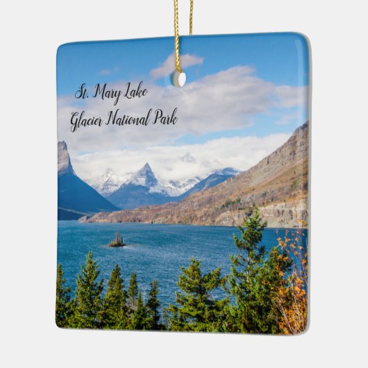 Nationaal park Glacier Keramisch Ornament (Links)