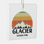 Nationaal Park  Glacier Keramisch Ornament (Rechts)