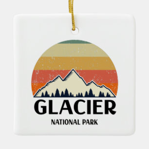 Nationaal Park  Glacier Keramisch Ornament
