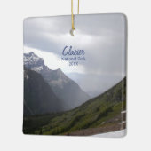 Nationaal Park Glacier Keramisch Ornament (Links)