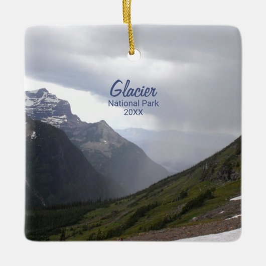Nationaal Park Glacier Keramisch Ornament (Voorkant)