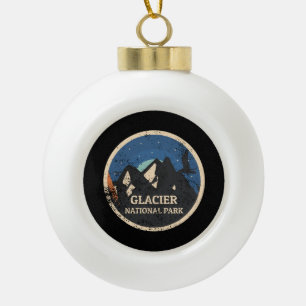 Nationaal park Glacier Keramische Bal Ornament