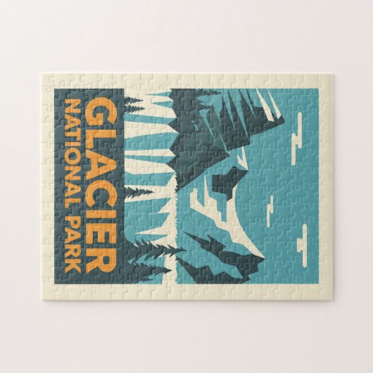 Nationaal Park  Glacier Legpuzzel (Horizontaal)