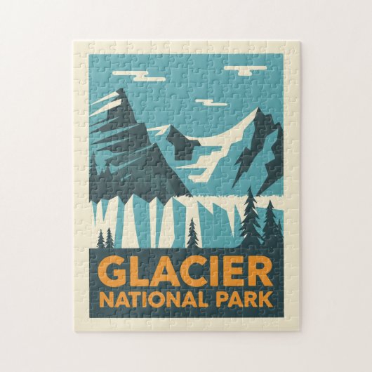 Nationaal Park  Glacier Legpuzzel (Verticaal)