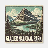 Nationaal park Glacier Magneet (Voorkant)