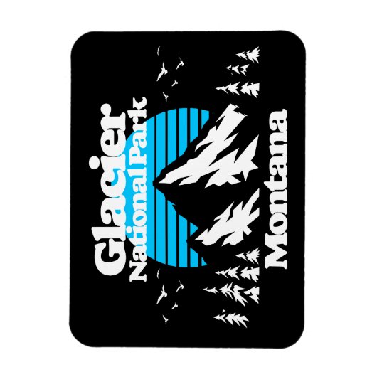 Nationaal park Glacier Magneet (Verticaal)