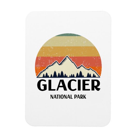 Nationaal Park Glacier Magneet (Verticaal)