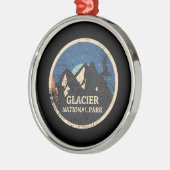Nationaal park Glacier Metalen Ornament (Links)