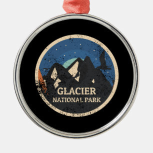 Nationaal park Glacier Metalen Ornament