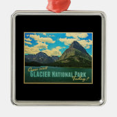 Nationaal park Glacier Metalen Ornament (Voorkant)