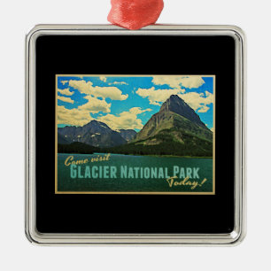 Nationaal park Glacier Metalen Ornament