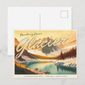 Nationaal Park Glacier, Montana Briefkaart (Voorkant / Achterkant)