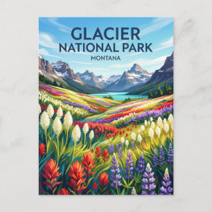 Nationaal park Glacier Montana Briefkaart