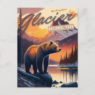Nationaal Park Glacier, Montana Briefkaart