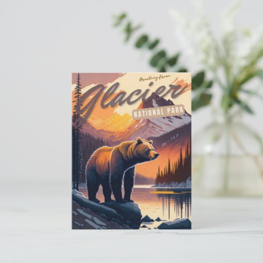 Nationaal Park Glacier, Montana Briefkaart (Staand voorkant)