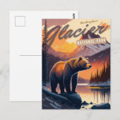 Nationaal Park Glacier, Montana Briefkaart (Voorkant / Achterkant)