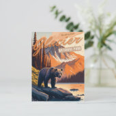 Nationaal Park Glacier, Montana Briefkaart (Staand voorkant)