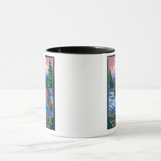 Nationaal park Glacier, MontanaFly Fisherman # Mok (Midden)