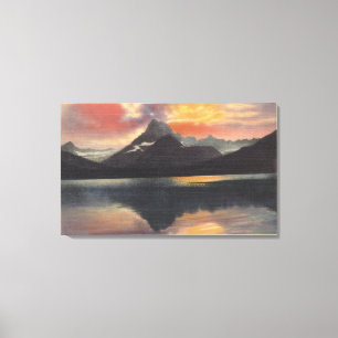 Nationaal park Glacier, MT Canvas Afdruk