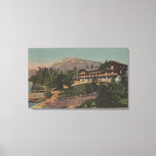 Nationaal Park Glacier, MT - McDonald-meer Canvas Afdruk (Voorkant)