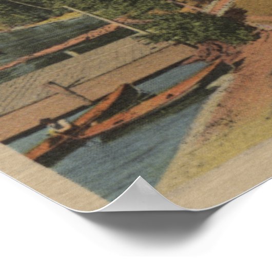 Nationaal Park Glacier, MT - McDonald-meer Poster (Hoek)