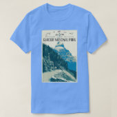 Nationaal park Glacier naar Sun Road 1 T-shirt (Design voorkant)
