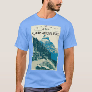 Nationaal park Glacier naar Sun Road 1 T-shirt