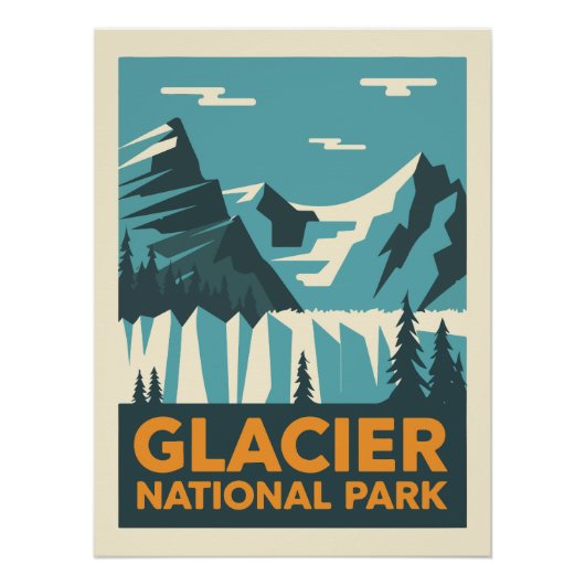 Nationaal Park  Glacier Perfect Poster (Voorkant)