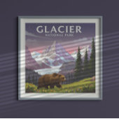 Nationaal Park  Glacier Poster