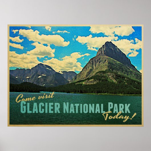 Nationaal park Glacier Poster (Voorkant)