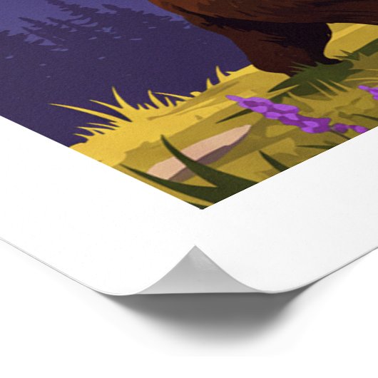 Nationaal Park  Glacier Poster (Hoek)