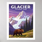 Nationaal Park  Glacier Poster (Voorkant)