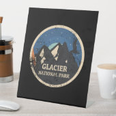 Nationaal park Glacier Reclamebord Met Voetstuk (Insitu)