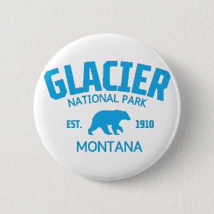 Nationaal park Glacier Ronde Button 5,7 Cm