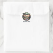 Nationaal park Glacier Ronde Sticker (Tas)