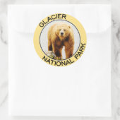 Nationaal park Glacier Ronde Sticker (Tas)