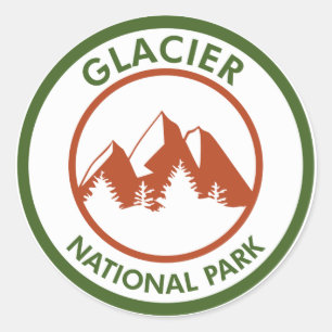 Nationaal park Glacier Ronde Sticker