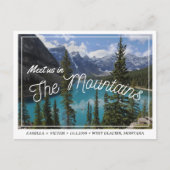 Nationaal park Glacier Save the Date Briefkaart (Voorkant)