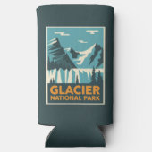 Nationaal Park  Glacier Seltzer Blikjeskoeler (Achterkant)