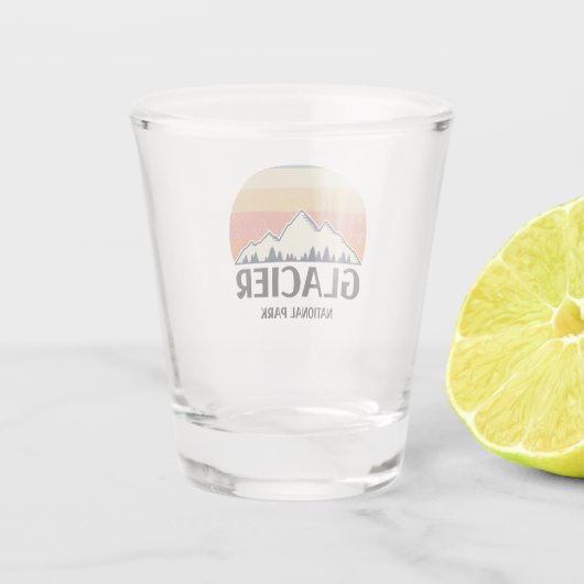 Nationaal Park  Glacier Shot Glas (Achterkant)