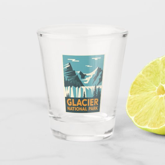 Nationaal Park  Glacier Shot Glas (Voorkant)