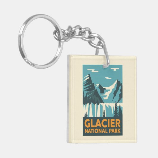 Nationaal Park Glacier Sleutelhanger (Voorkant Links)