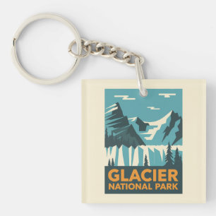 Nationaal Park Glacier Sleutelhanger