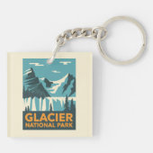 Nationaal Park  Glacier Sleutelhanger (Achterkant)