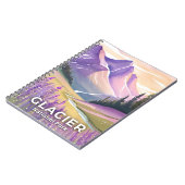 Nationaal park Glacier | Spring Lavendel Waterverf Notitieboek (Linkerzijde)