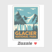 Nationaal Park  Glacier Sticker (Vel)