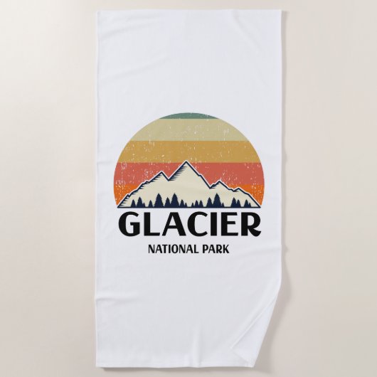 Nationaal Park Glacier Strandlaken (Voorkant)