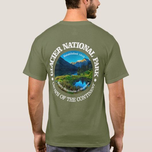 Nationaal park Glacier T-shirt (Achterkant)