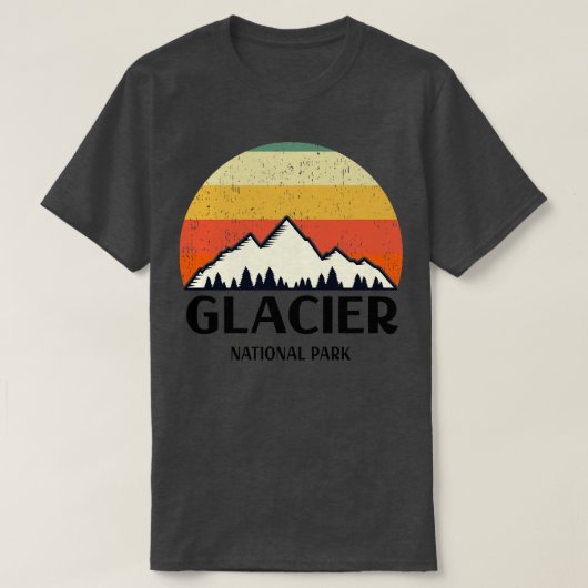 Nationaal Park  Glacier T-shirt (Design voorkant)