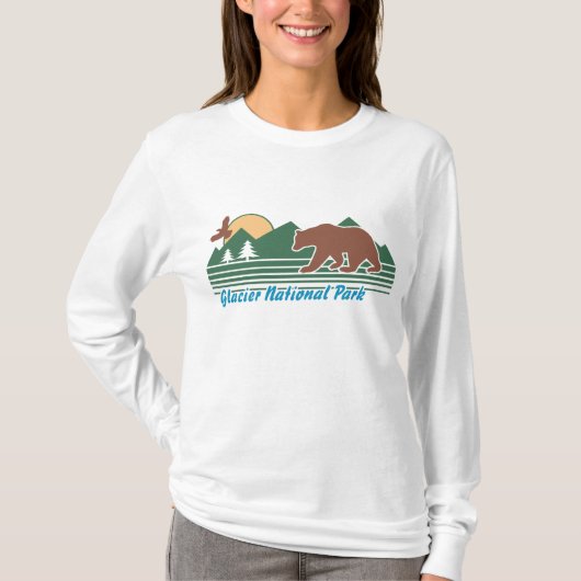 Nationaal park Glacier T-shirt (Voorkant)